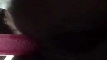 sexy ebony shemale teases tight ass with intriguing anal play