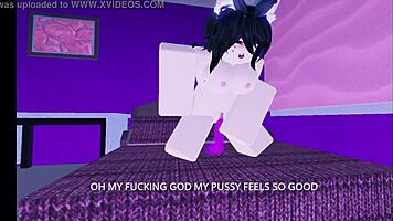 hey bcheese07 watch this neko girl fuck herself hard on bed do you want it