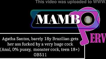 whoa, barely legal brazilian agatha santos takes huge cock anal atm gape monster dirty talk 😱🍑💥