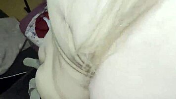 blonde big tits babe fucked hard doggystyle in living room