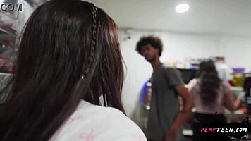 heart-pounding sneaky grocery store sex with horny young exhibitionist