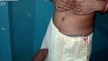 Janvi bhabhi's hot kisses lead to closeup standing fuck