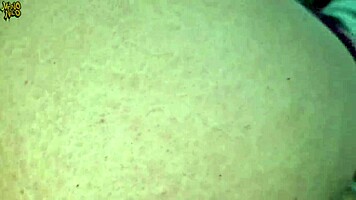 Hairy Brazilian slut double penetrated rides big cocks squirting creampie