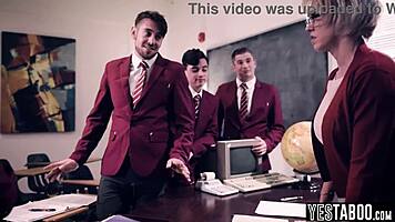 horny students gangbang huge tits bbw mature teacher classroom big cock doggystyle bent over
