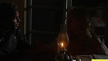 Cowboy rams smoking hot blonde teen pussy hardcore outdoor HD