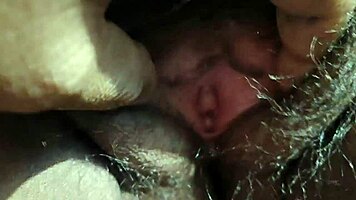 watch my indian wife's big hairy pussy drip wet