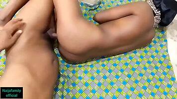 busty ebony stepsis cums hard in pov pounding homemade video