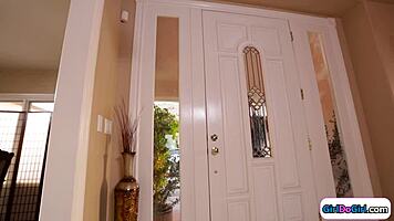 small tits blonde gets facesat and dominated in lesbian lezdom action