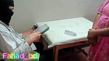 Desi patient seduced by doctor for creampie finish