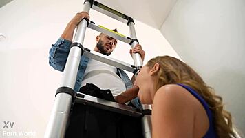 naughty katie kush takes anal pounding from repairman deep