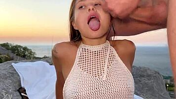 Holy Fuck! I Granted Her Wish Pounding Teen 18+ Babe's Wet Pussy Outdoors at Sunset!