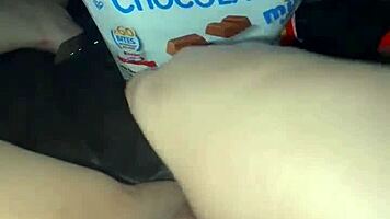 kinky saudi virgin teen masturbates extreme food fetish dripping pussy 😈