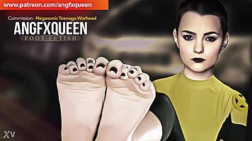 craving those wrinkled teen toes footjob stroking?