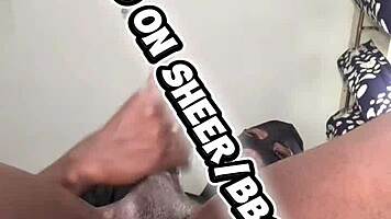 I feel so freaky masturbating with huge black cock toy cum everywhere