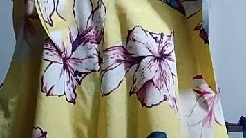 VIRGIN BABE Flaunts Dress No Underwear at College