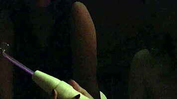 Mature dominatrix trains skinny redhead in bdsm handjob cum eating