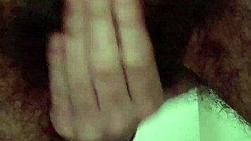 Petite homemade slut exposes hairy wet pussy asshole