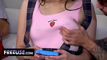 Honey Hayes overwhelmed by surging lust in steamy bathroom surprise