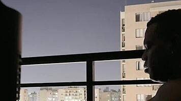 Watch me suck best friend's boyfriend's cock on balcony!