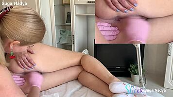 Russian milf gets full waxing then fucked hard