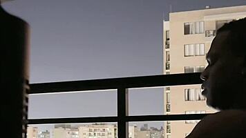 Watch me suck best friend's boyfriend's cock on balcony!