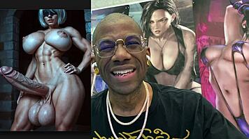 Thicc trans babe 2b rides 9s cock to creampie finish