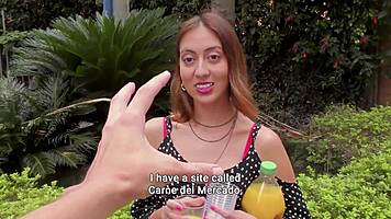 Naughty Colombian Adriana Ramos pickup bent over for creamy facial doggystyle