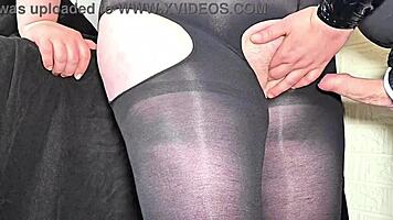 Huge Angled Cock Fucks Virgin Pussy Cums On Nylon