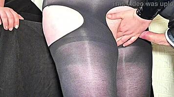 Huge Angled Cock Fucks Virgin Pussy Cums On Nylon