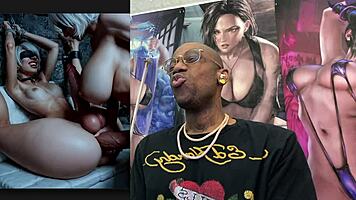 Thicc trans babe 2b rides 9s cock to creampie finish