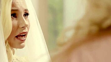 Gorgeous young bride carolina sweets lesbian licks julia ann