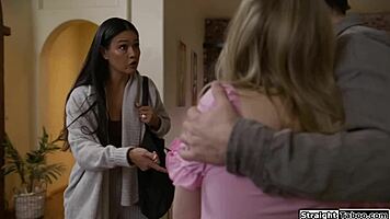 Come join us daddy, let me lick that milf pussy while she rides you hard