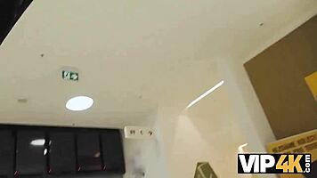 guy meets sweet redhead mall girl and fucks for cash