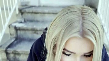 Blonde Flashes Tits Pussy on First Street Date Then Rides Creampie