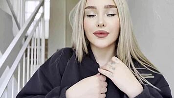 Blonde Flashes Tits Pussy on First Street Date Then Rides Creampie