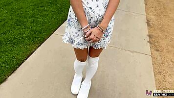 Emma Rosie shaved pussy hammered hard pov