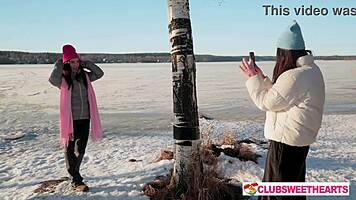 cold day turns hot as juicy babes dive into wet pussy licking at clubsweethearts