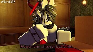 discovering the rabbit hole special with her favorite toy