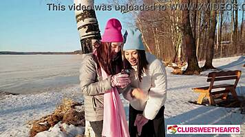 cold day turns hot as juicy babes dive into wet pussy licking at clubsweethearts