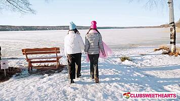 cold day turns hot as juicy babes dive into wet pussy licking at clubsweethearts