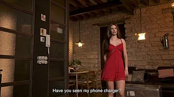 Busty Brunette Trades Charger Request for Monster Cock Creampie Surprise