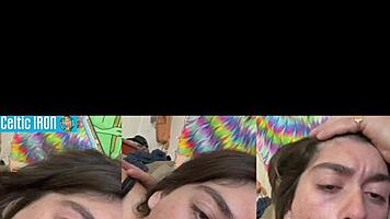 aubry babcock delivers complete girlfriend experience sloppy sofa blowjob deepthroat cowgirl riding