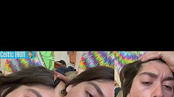 aubry babcock delivers complete girlfriend experience sloppy sofa blowjob deepthroat cowgirl riding