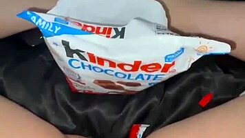 exotic arab babe's weird food play in los angeles