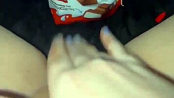 exotic arab babe's weird food play in los angeles