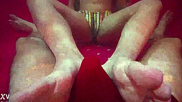 underwater clothed lingerie titjob cumming in wet panties