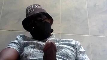 POV explosion hits as ebony takes massive black cock