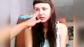 my slutty babe jerks me off diligently and furiously on video