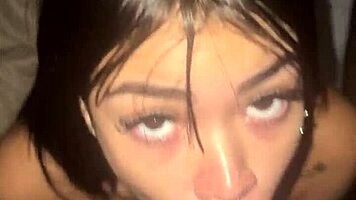 top model teen chokes gags on monster cock sloppy facial