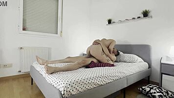 dirty tenant pays rent fucking her wet pussy hardcore cumshot